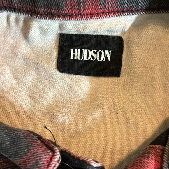 HUDSON jacket plaid black XS Jean jacket - Picture 4 of 6